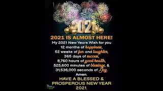 HAPPY NEW YEAR WELCOME 2021 | XIA MYCA