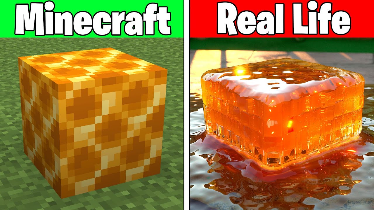 Realistic Minecraft | Real Life vs Minecraft | Realistic Slime, Water, Lava #168
