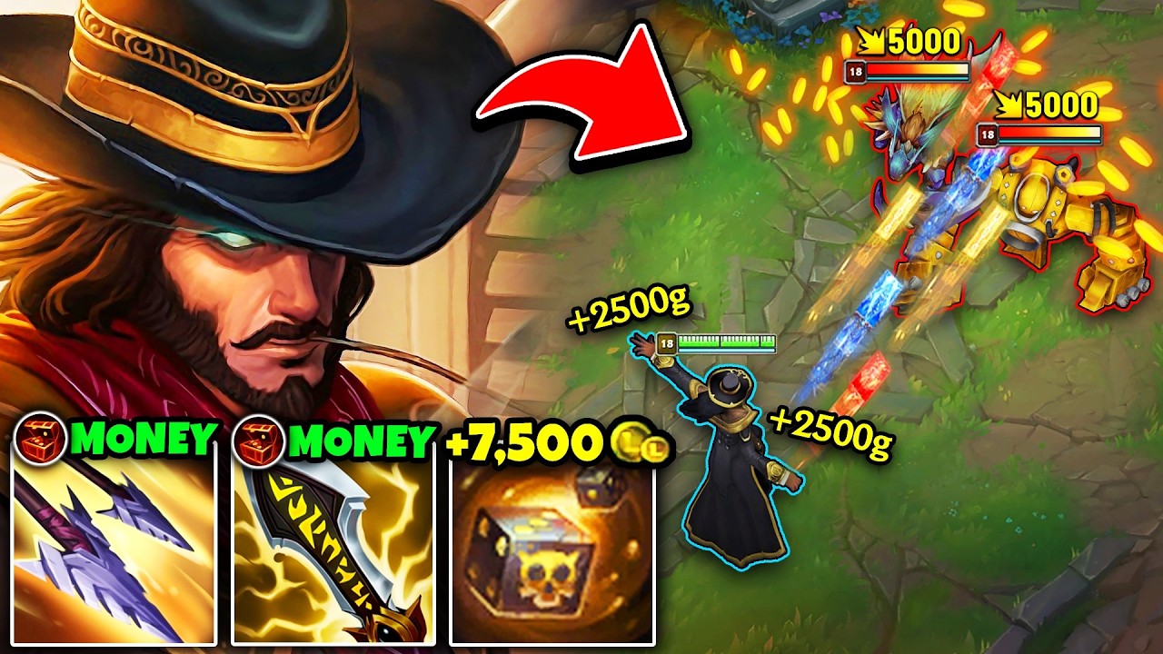 OMG! THIS TWISTED FATE GOLD HACK IS SO BROKEN! (MY PASSIVE CAN CRIT FOR EXTRA GOLD)