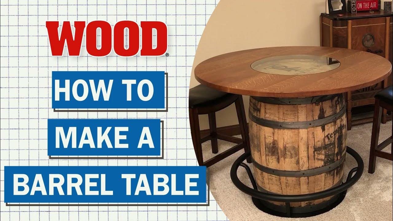 How To Make A Barrel Table WOOD magazine YouTube