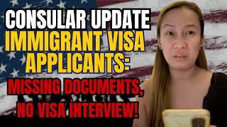 CONSULAR UPDATE: Missing Documents; NO VISA INTERVIEW | U.S. Embassy Interview Guide #k1visa #usa