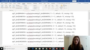 R for BRFSS: ch 9-- market basket analysis, data analysis