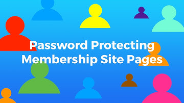 Password Protecting Your Membership Site