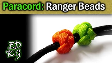 Simple Paracord: Ranger Beads (using Celtic Button Knot)