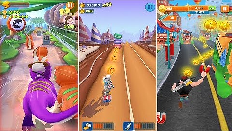 Bus Rush vs Subway Princess Runner vs Run Talking Ninja Amazing Run |Kids GamePlay Walkthrough V#148