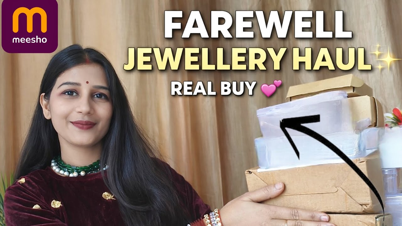 Meesho fairwell/ wedding / party wear Jewellery sets Haul 🔥 Must Buy !🥰