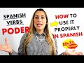 How to use spanish verb poder