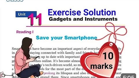 Save your smartphone || class 9 English unit 11 || all exercise solution||  with Educatezone1 by 