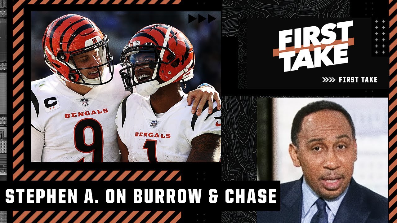 Stephen A. calls the Joe Burrow-Ja'Marr Chase connection 'SCARY' 😱 | First Take