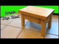 Make An Easy Step Stool With 2X4's & Scrap Wood