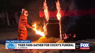 Clemson Tigers fans gather for Cocky's Funeral