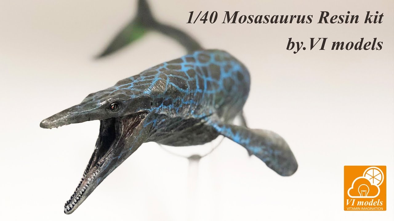 Download 1/40 Mosasaurus resin kit detail review by. VI(Vitamin Imagination) models
