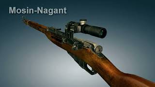 Mosin-Nagant Rifle M1891 3Dgun