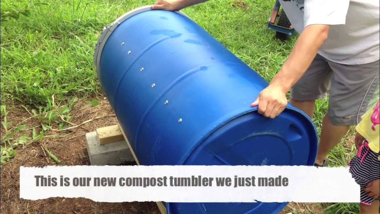 How To Make A Compost Tumbler YouTube