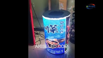 Cylindrical soft indoor full color round LED display screen led module,flexible led screen led panel