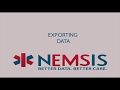 Exporting data from the ems data cube