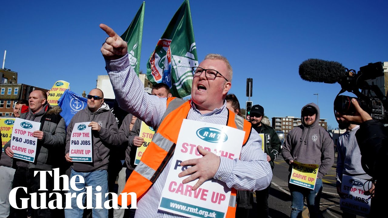 'Sacked by email': P&O seafarers protest sudden UK redundancies