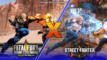 Fatal Fury: CotW vs Street Fighter 6 - Terry SIDE by SIDE MOVESET Comparison