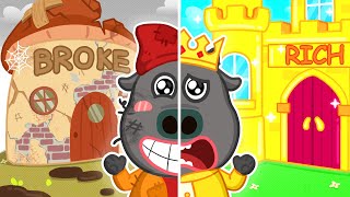 I Dont Want To Move Away Rich Vs Broke Friends Song Wolfoo Nursery Rhymes & Kids Songs