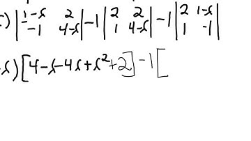 finding eigenvalues of a 3x3 matrix