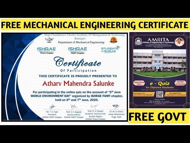 Free Mechanical Engineering Course With Certificate | Free Engineering Course With Certificate 2022| - YouTube free-mechanical-engineering-course-with-certificate-free-engineering-course-with-certificate-2022-youtube