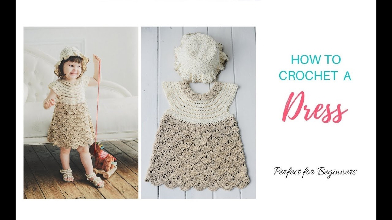 How To Crochet A Little Girl s Shell Stitch Dress Girl s Dress For how-to-crochet-a-little-girl-s-shell-stitch-dress-girl-s-dress-for
