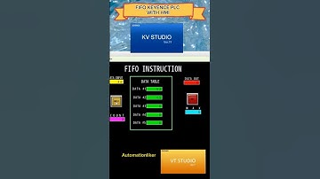 FIFO Instruction Keyence PLC With HMI Simulation Short #fifo #shorts #keyence #shortvideo #plc #hmi