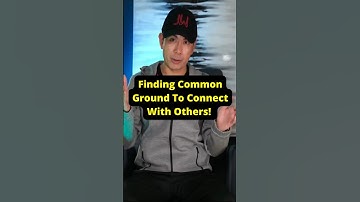 Finding Common Ground To Connect With Others! #connection #successmindset #leadership #short