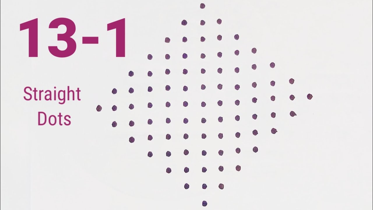 13-1 Easy Deepam Muggulu|SimpleMuggulu|FridayRangoli|EasyRangoli|Rangoli2M|Dots Rangoli|Rangoli|13-1