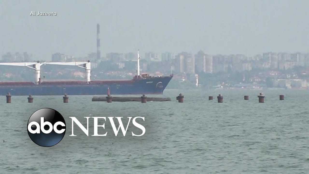 1st cargo ship carrying Ukrainian corn leaves Odesa