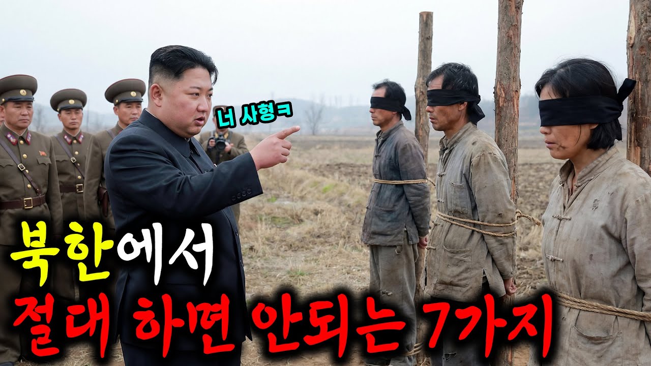 북한에서 절대 하면 안되는 짓 TOP7