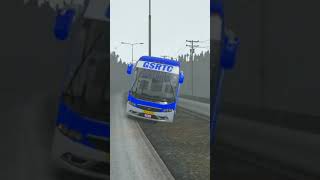 GSRTC Bus Driving On Rainy Day  #shorts