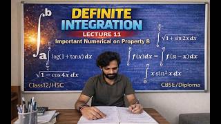 Lecture 11 Definite Integration | Property 8 (Even & Odd Functions) | Important Numericals