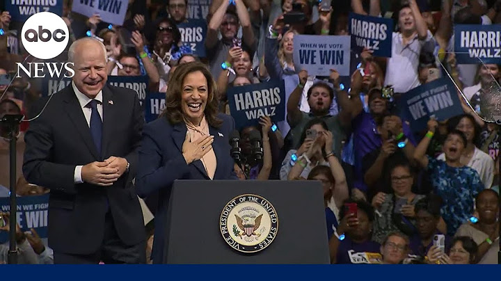 Kamala Harris and Tim Walz take the stage at 1st joint campaign rally