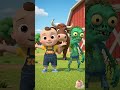 Rain Rain Go Away Farm Animals + Baby Shark Beat 🐮  #nurseryrhymes #kidssongs #babyzoki #shorts