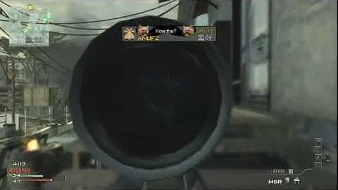 MW3-1 Sniper, 1 Bullet, Double Kill!