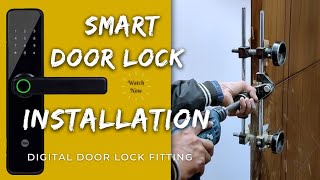 Smart Door Lock कैसे लगाएं | door lock kaise lagaye | smart door lock installation