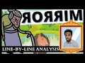 Mirror by Sylvia Plath || CSEC ENGLISH B POETRY LESSON
