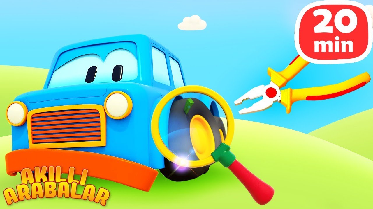 Çizgi film Akıllı Arabalar - Kıymık - Oto yıkama - İş arabaları! Özel bölümler - Türkçe dublaj
