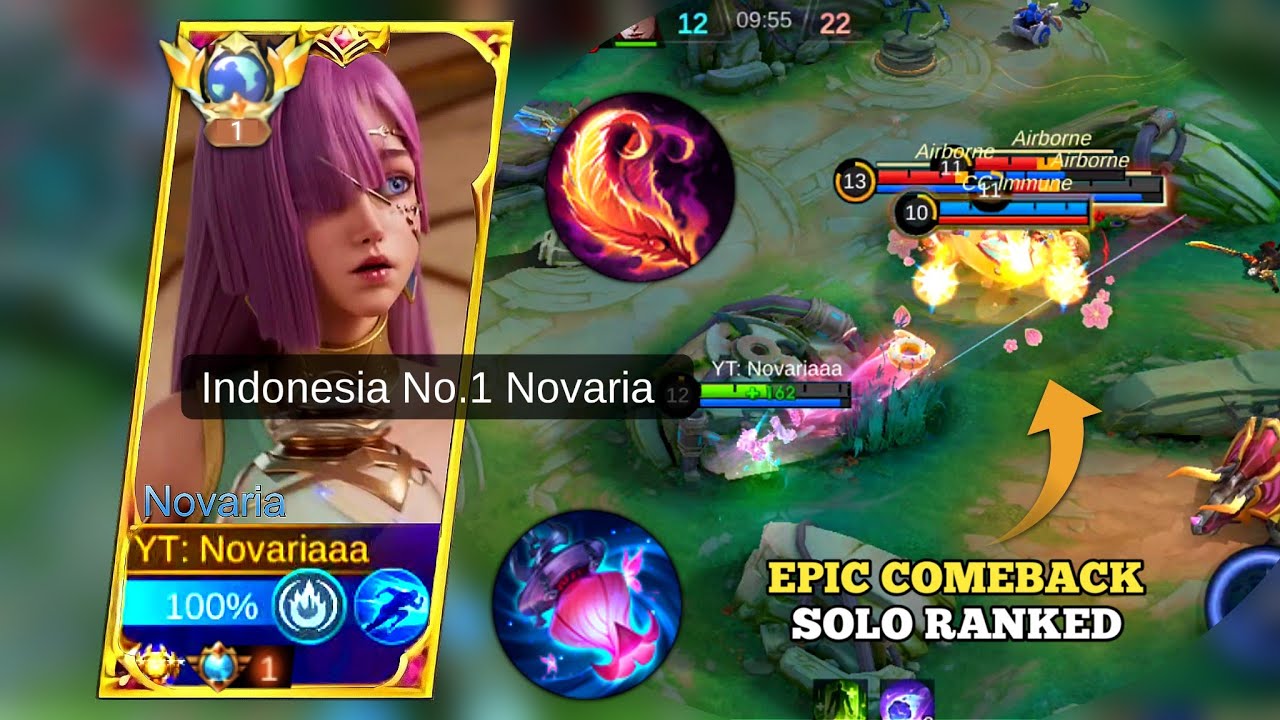 EPIC COMEBACK NOVARIA SOLO RANKED VS PRO USER SUN | NOVARIA 1 HIT BUILD 2025 (must try)
