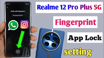 realme 12 Pro Plus fingerprint app lock/ realme 12 Pro Plus me app me fingerprint lock Kaise lagaye