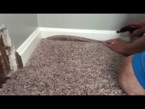 How To Cut And Fit Carpet In A Room, Wall To Bathroom Carpet Cut Fitter
