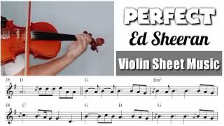 Free Sheet || Perfect - Ed Sheeran || Violin Sheet Music Resimi