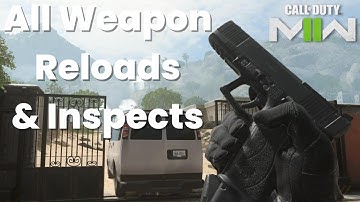 Modern Warfare 2 All Weapon Inspects and Reload Animations (Empty & Tactical)  PS5