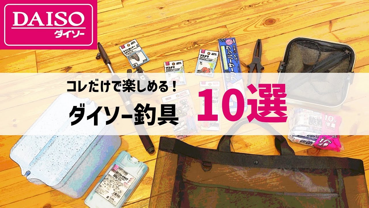 【ダイソー】予算3000円『家族で1日遊べる釣り道具』10選