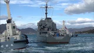 2020年12月14日 海上自衛隊 多用途支援艦「げんかい」 瀬戸田入港