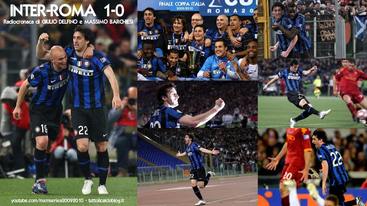 INTER-ROMA 1-0 - Radiocronaca di Giulio Delfino e Massimo Barchiesi (5/5/2010) Finale COPPA ITALIA