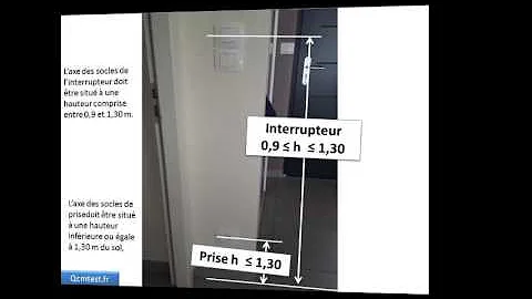 Quel est la hauteur d'un interrupteur ?