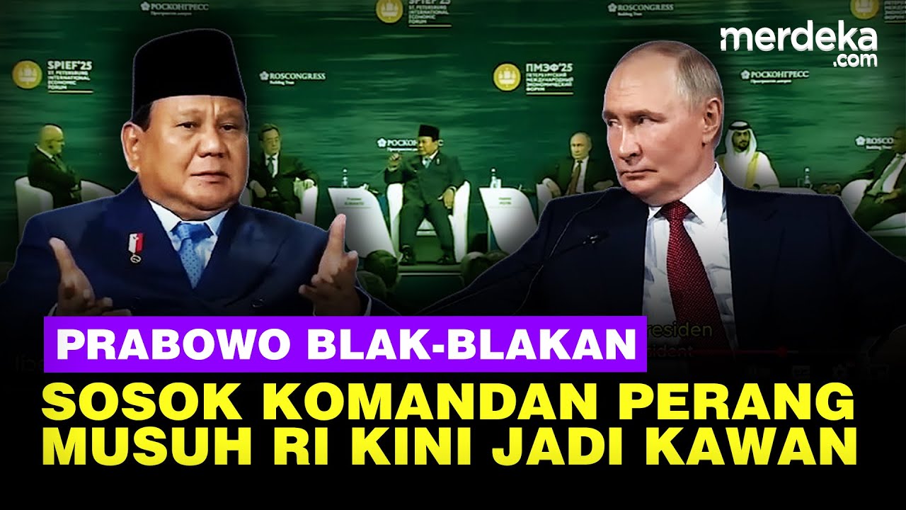 Prabowo Blak-blakan Depan Putin Jadikan Kawan Sosok Komandan Perang Musuh Bebuyutan