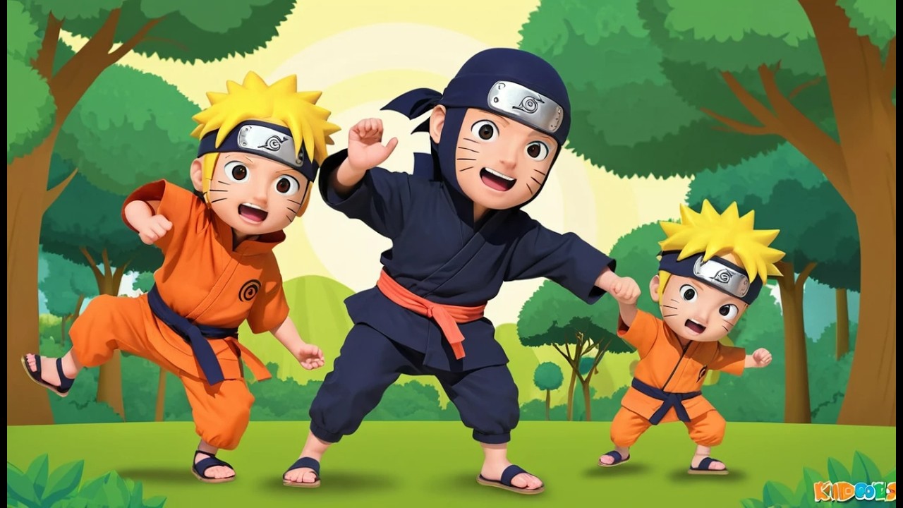 Naruto's Ninja Sandals Go Tap Tap | Fun Action Rhyme for Kids